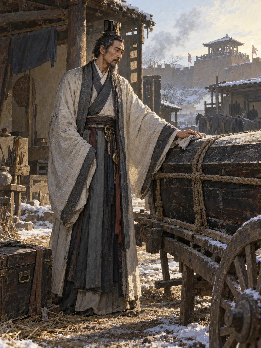 约公元311年,辽西一个小镇的客店。西晋士人裴嶷护送哥哥的灵柩南归,因战乱困在这里,后来投奔慕容廆,成了他最倚重的谋士。